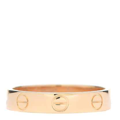 Cartier 18K Yellow Gold 3.5mm LOVE Wedding Band Ring 51 5.75 1 of 5
