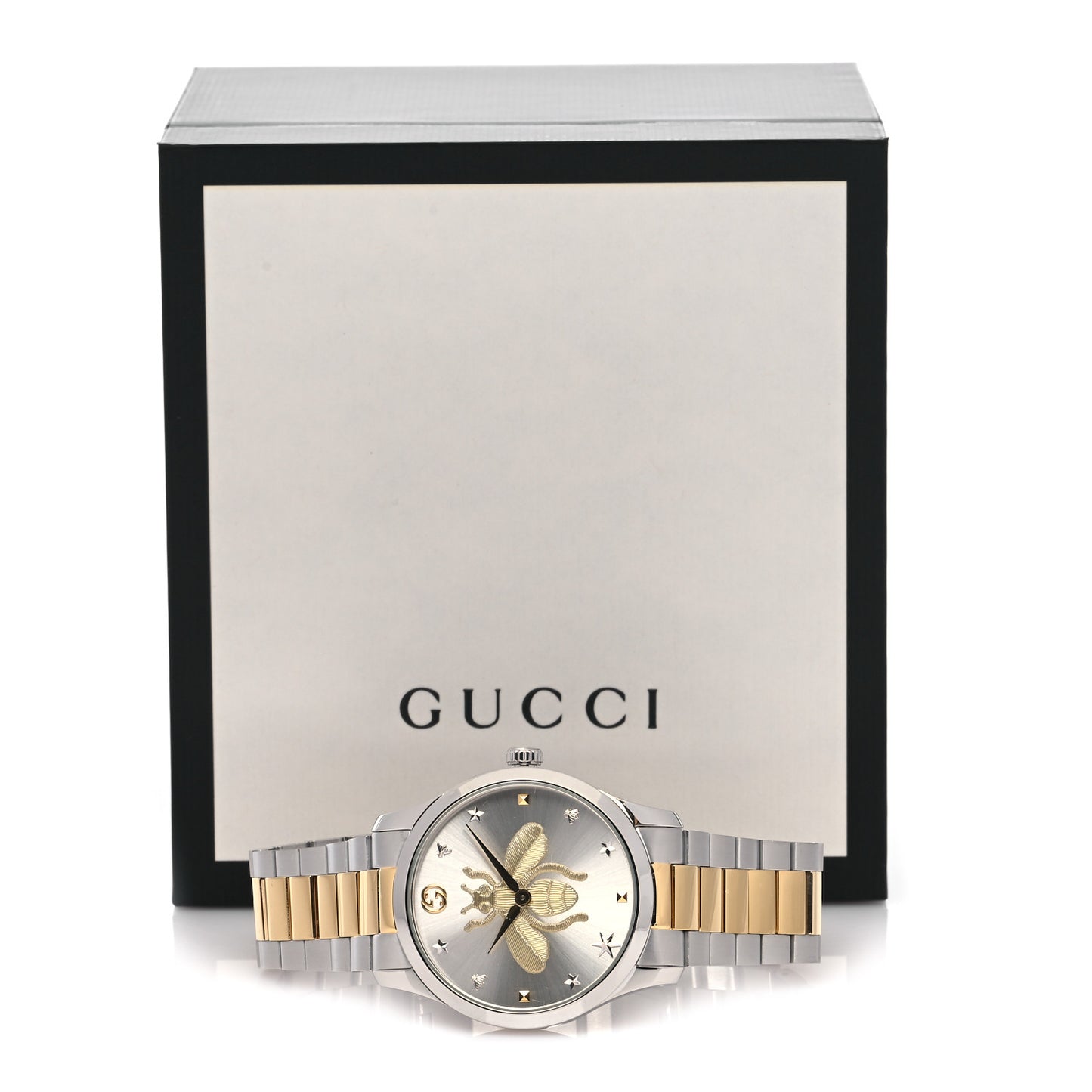 Stainless Steel 38mm G-Timeless Two Tone Bee Quartz Watch