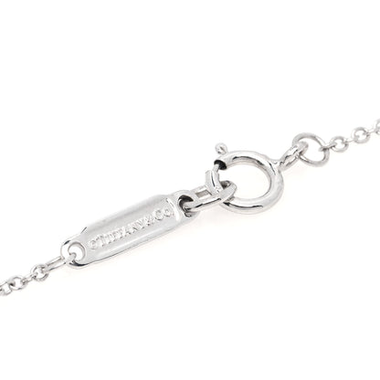 Tiffany 18K White Gold Diamond Metro Heart Pendant Necklace 5 of 6