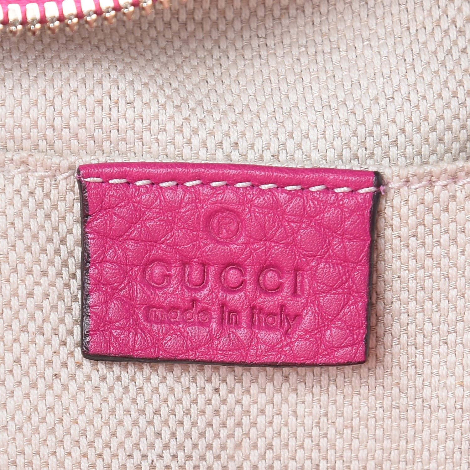 Gucci Cellarius Calfskin Small Soho Disco Bag Bright Bouganville 6 of 11