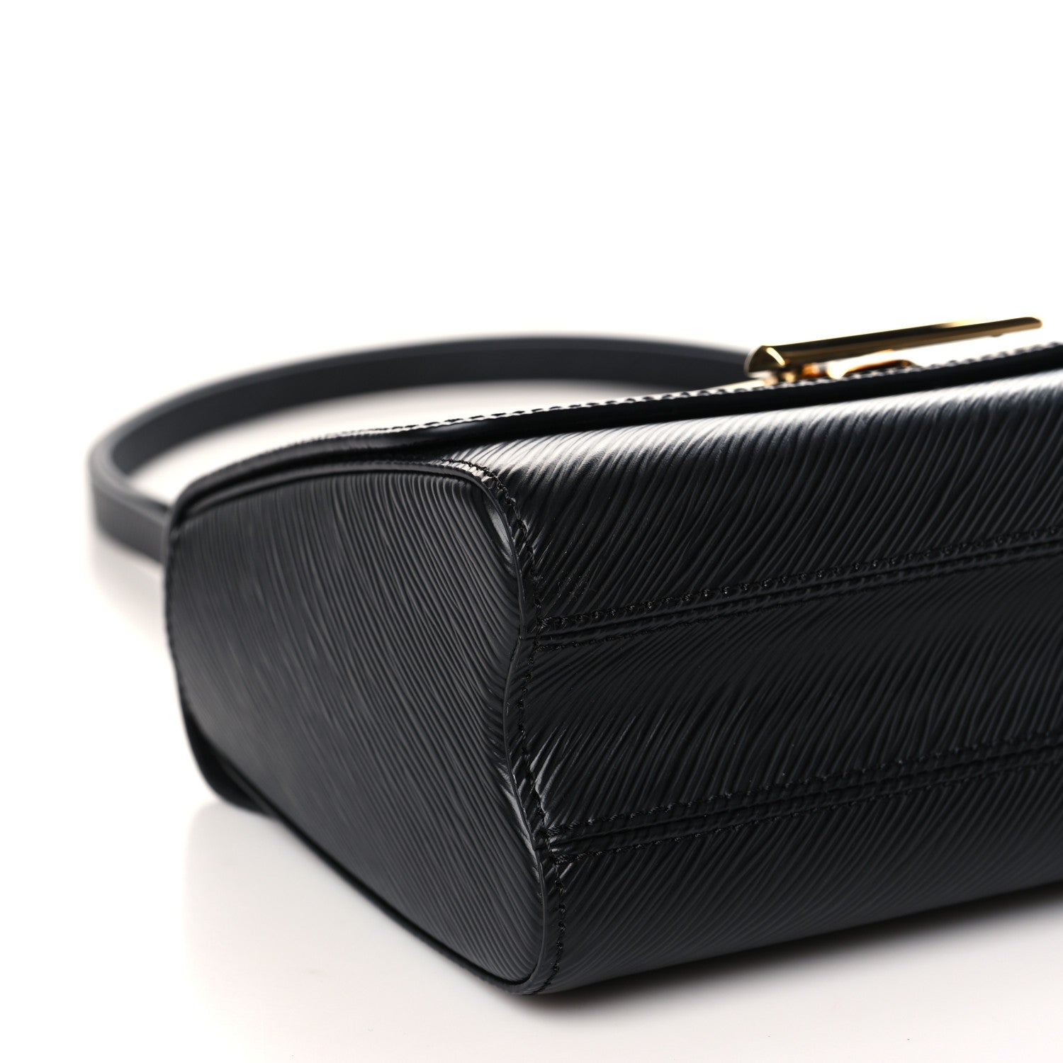 Louis Vuitton Epi Twist Braided Strap Shoulder Bag MM Black 7 of 9