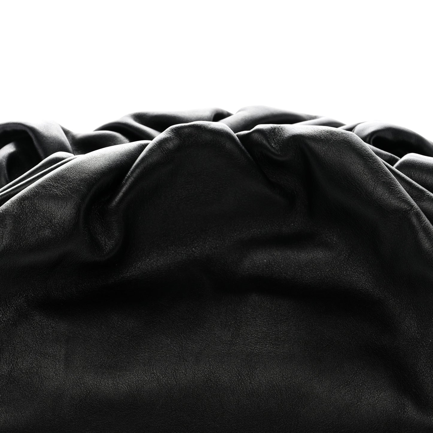 Smooth Butter Calf The Pouch Oversized Clutch Black