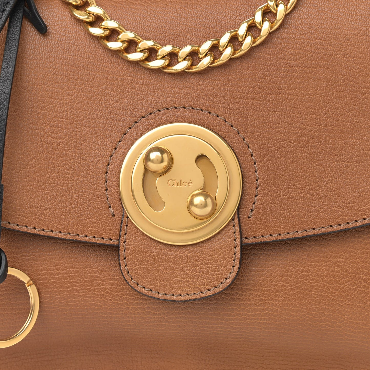 Goatskin Medium Mily Shoulder Bag Caramel