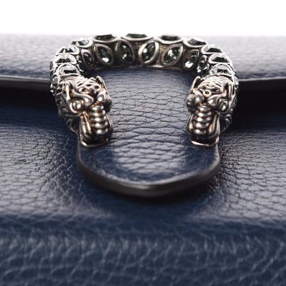 Gucci Dollar Calfskin Crystal Mini Dionysus Chain Wallet Blue Agata Black Diamond 10 of 10