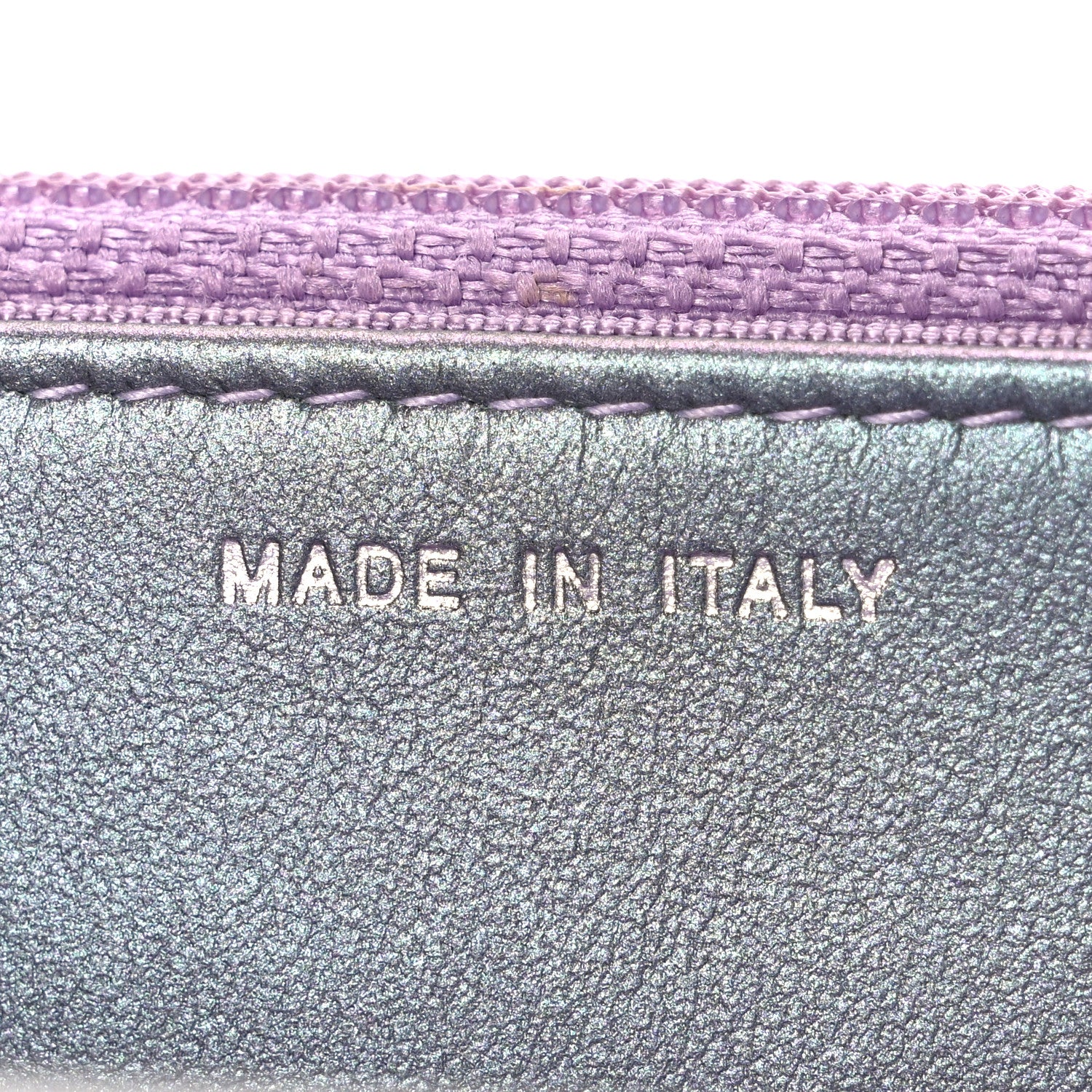Chanel Iridescent Lambskin Quilted Reissue Wallet On Chain WOC Light Purple 7 of 11