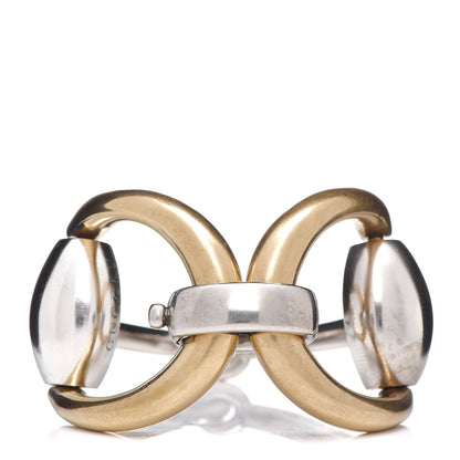 Gucci Sterling Silver Horsebit Bracelet Gold 1 of 5