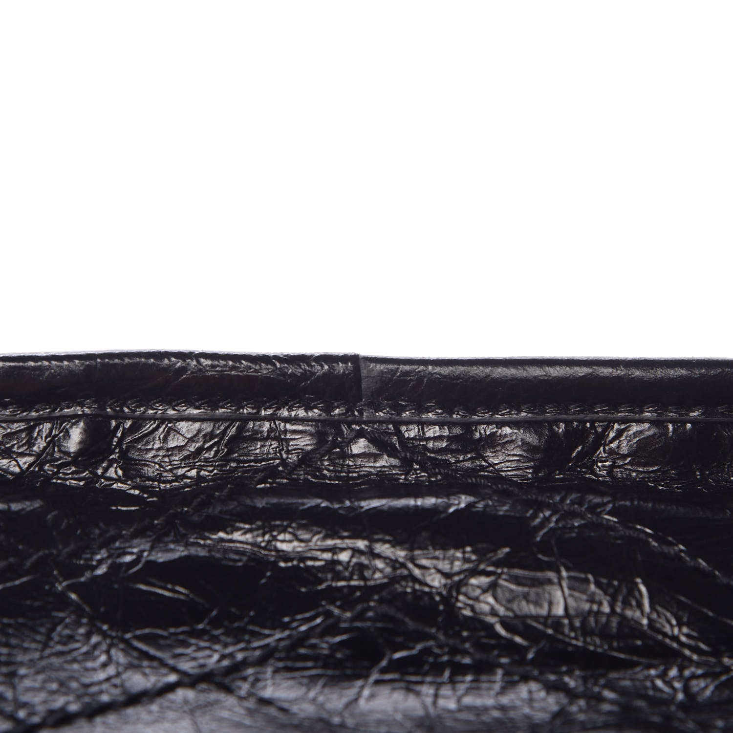 Saint Laurent Crinkled Calfskin Matelasse Monogram Medium Niki Chain Satchel Black 12 of 12