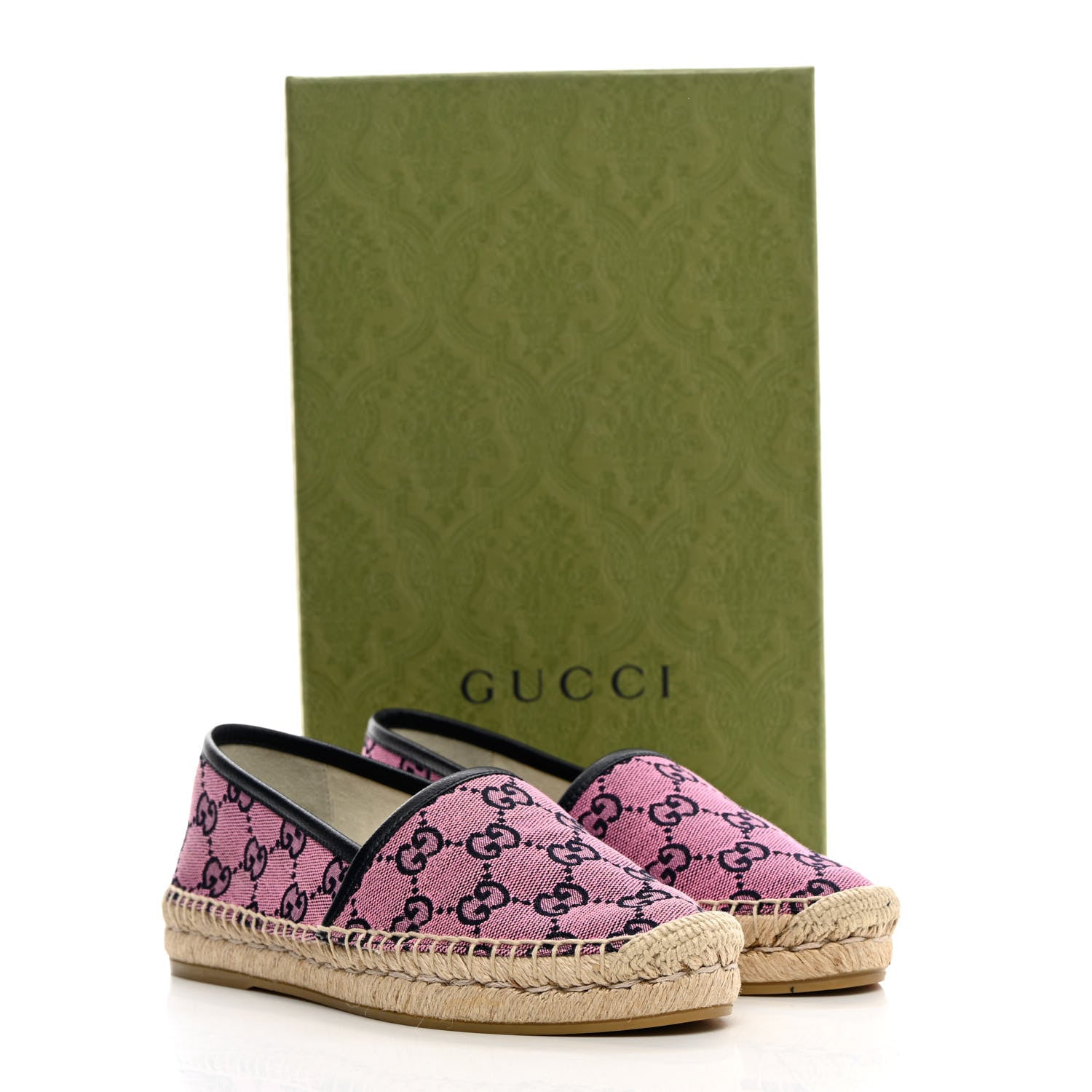 Gucci GG Monogram Multicolor Espadrilles 36.5 Pink Blue 11 of 11