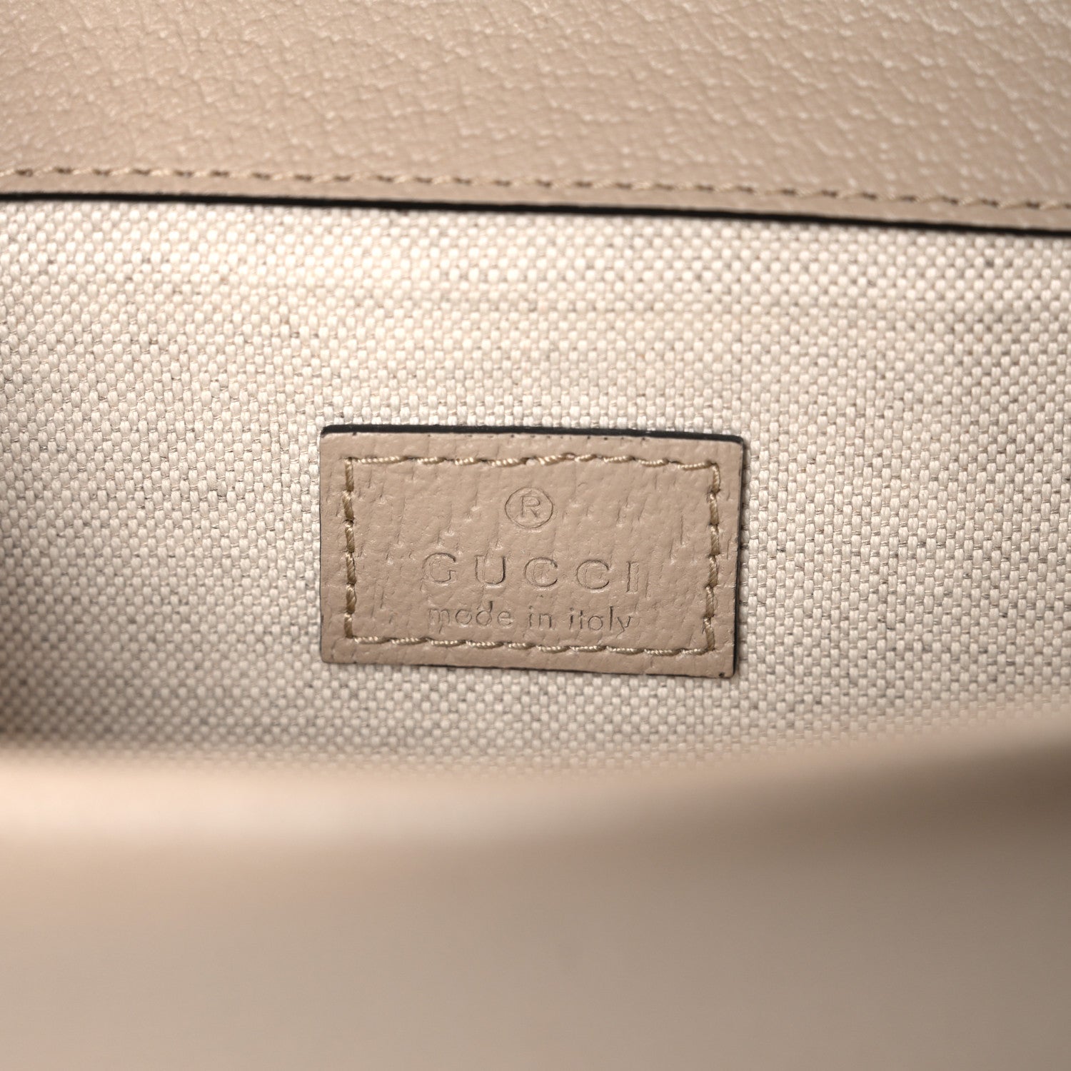 Gucci GG Supreme Monogram Textured Dollar Calfskin Small Rectangular Dionysus Shoulder Bag Beige Mystic White Oatmeal 6 of 11