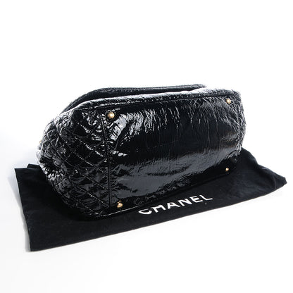 Chanel Patent Large Rock and Chain Flap Black 4 of 7