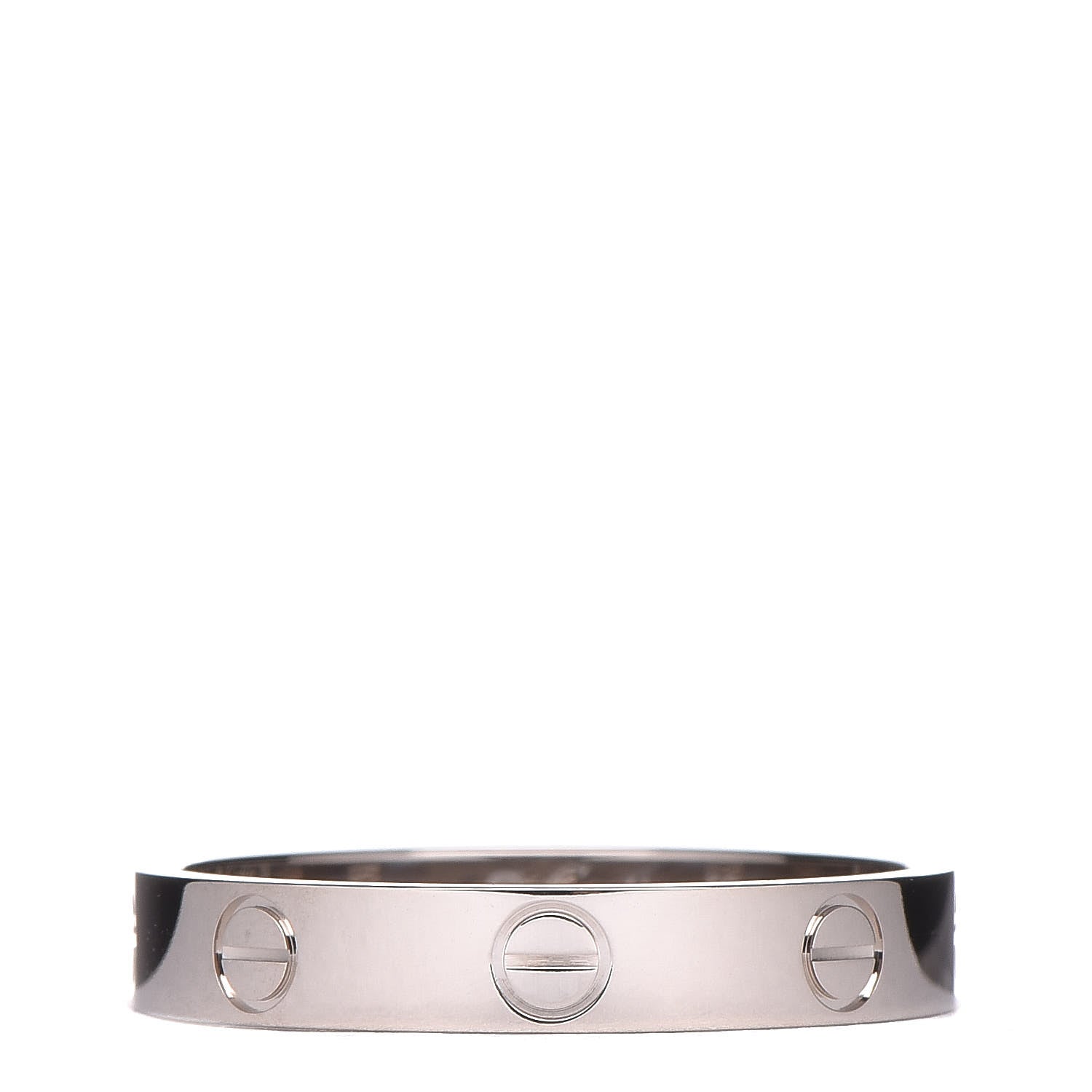 Cartier 18K White Gold 3.5mm LOVE Wedding Band Ring 58 8.25 1 of 6
