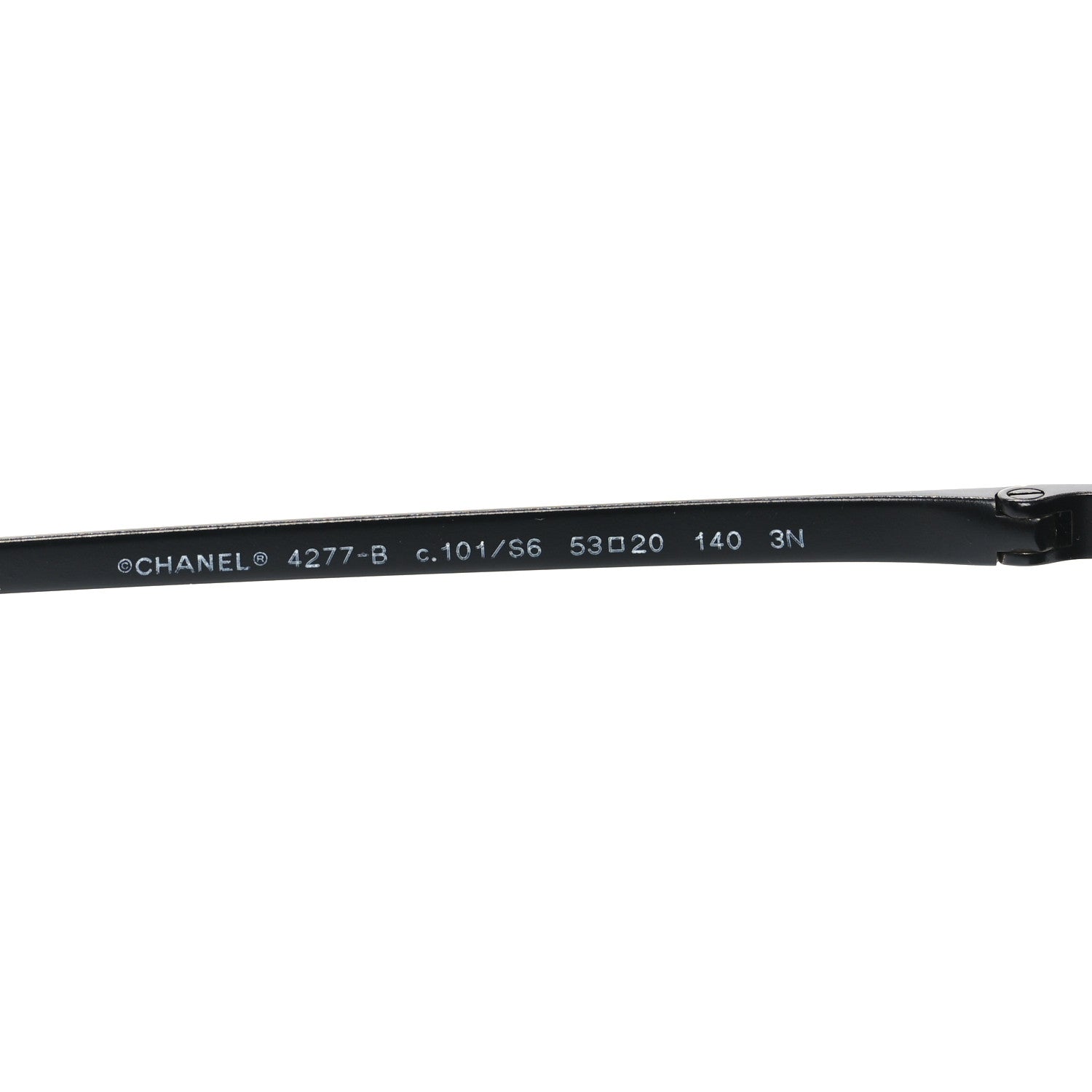Chanel Square Frame Sequin Sunglasses 4277-B Black 5 of 7