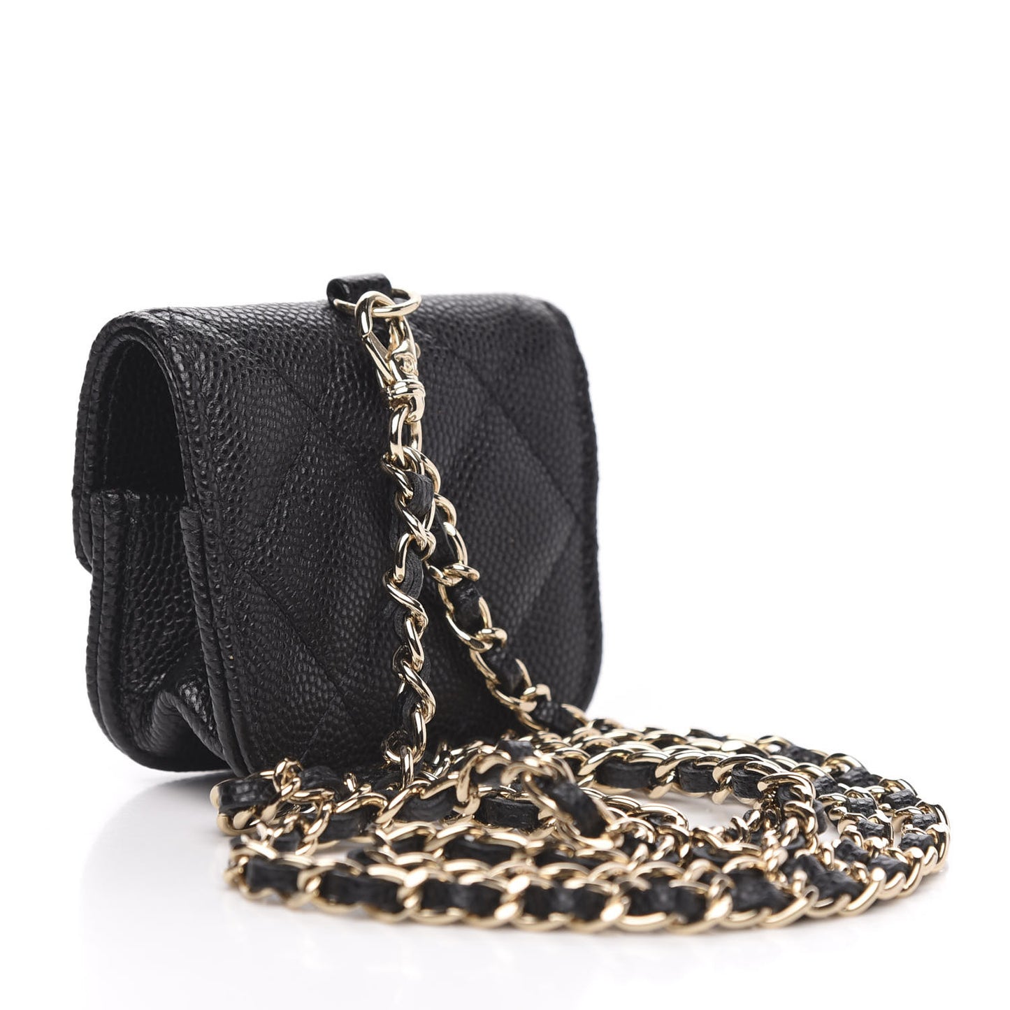 Caviar Quilted Airpods Pro Case Black