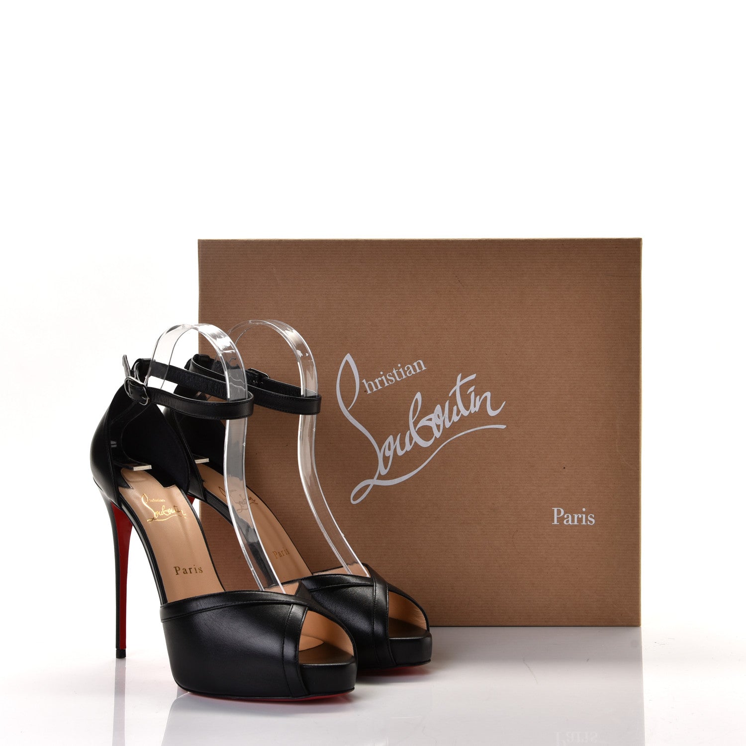 Christian Louboutin Kid Very Cathy 120 Pumps 40.5 Black 6 of 6