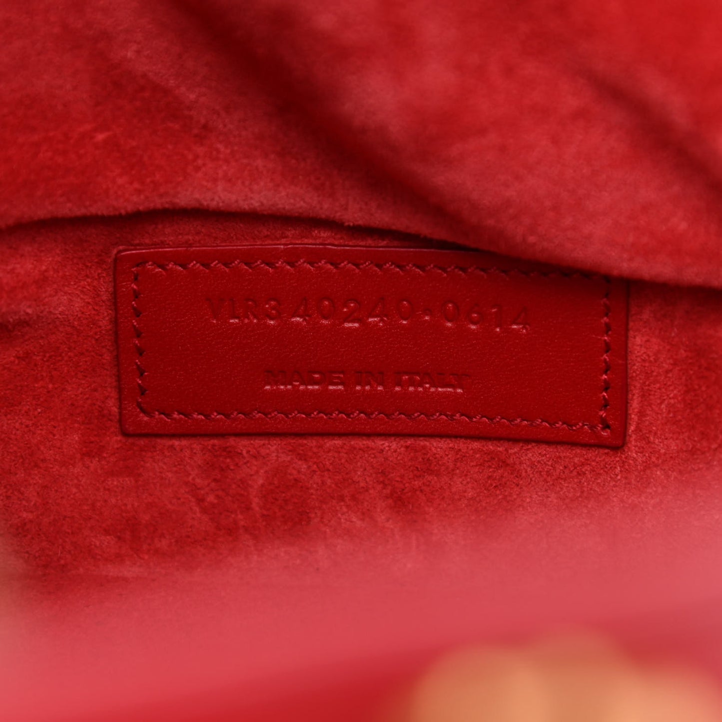 Calfskin Small Emmanuelle Bucket Bag Vermillion