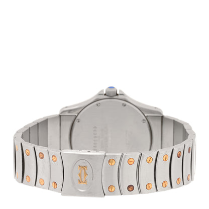 Cartier Stainless Steel 18K Yellow Gold 33mm Santos Ronde Automatic Watch 3 of 4