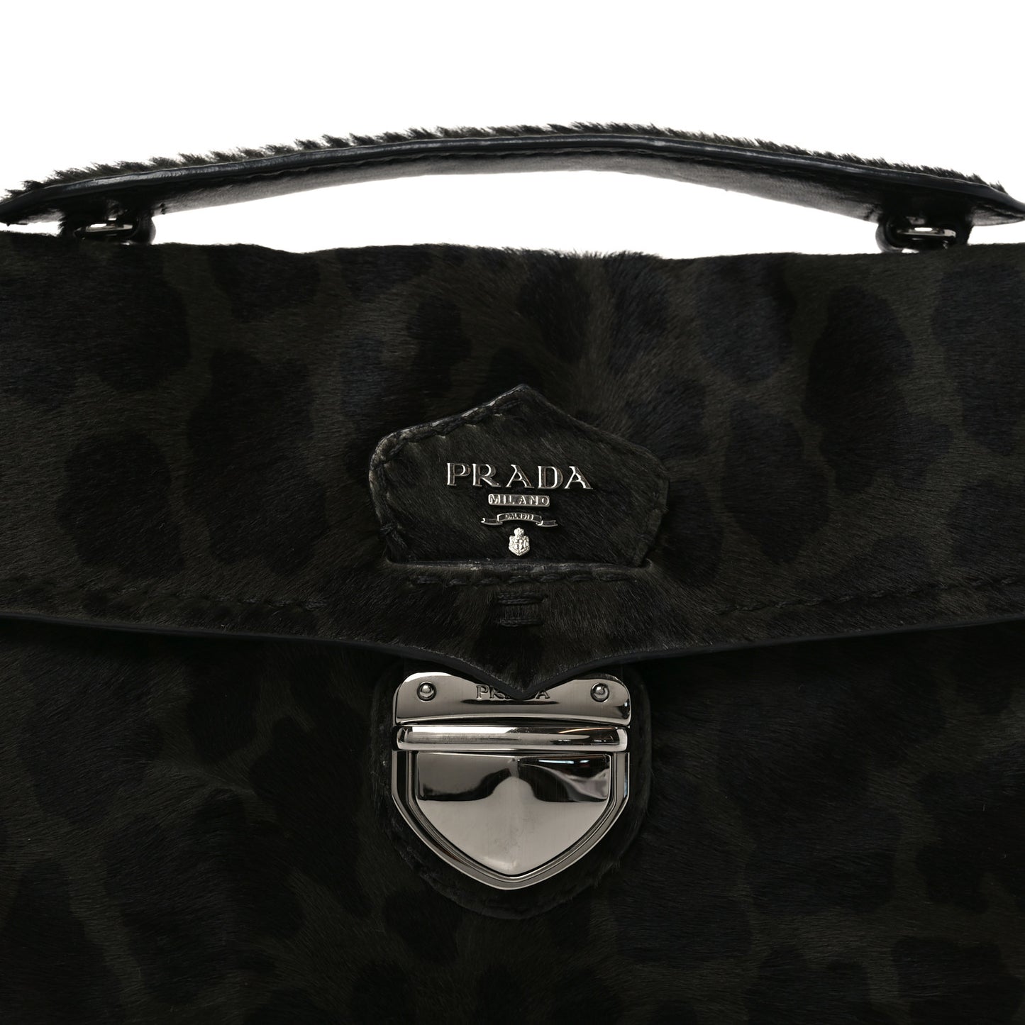 Cavallino Leopard Print Pushlock Envelope Clutch Mimetico