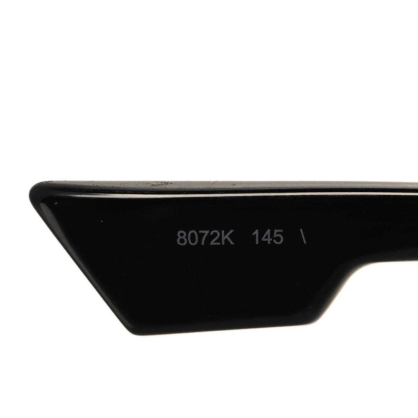 Acetate Oblique Oval Sunglasses Black