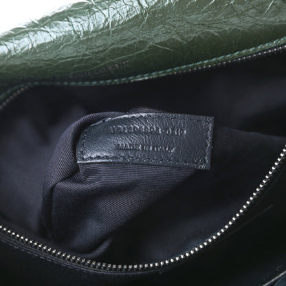 Saint Laurent Crinkled Calfskin Matelasse Monogram Medium Niki Chain Satchel Military Olive 8 of 11