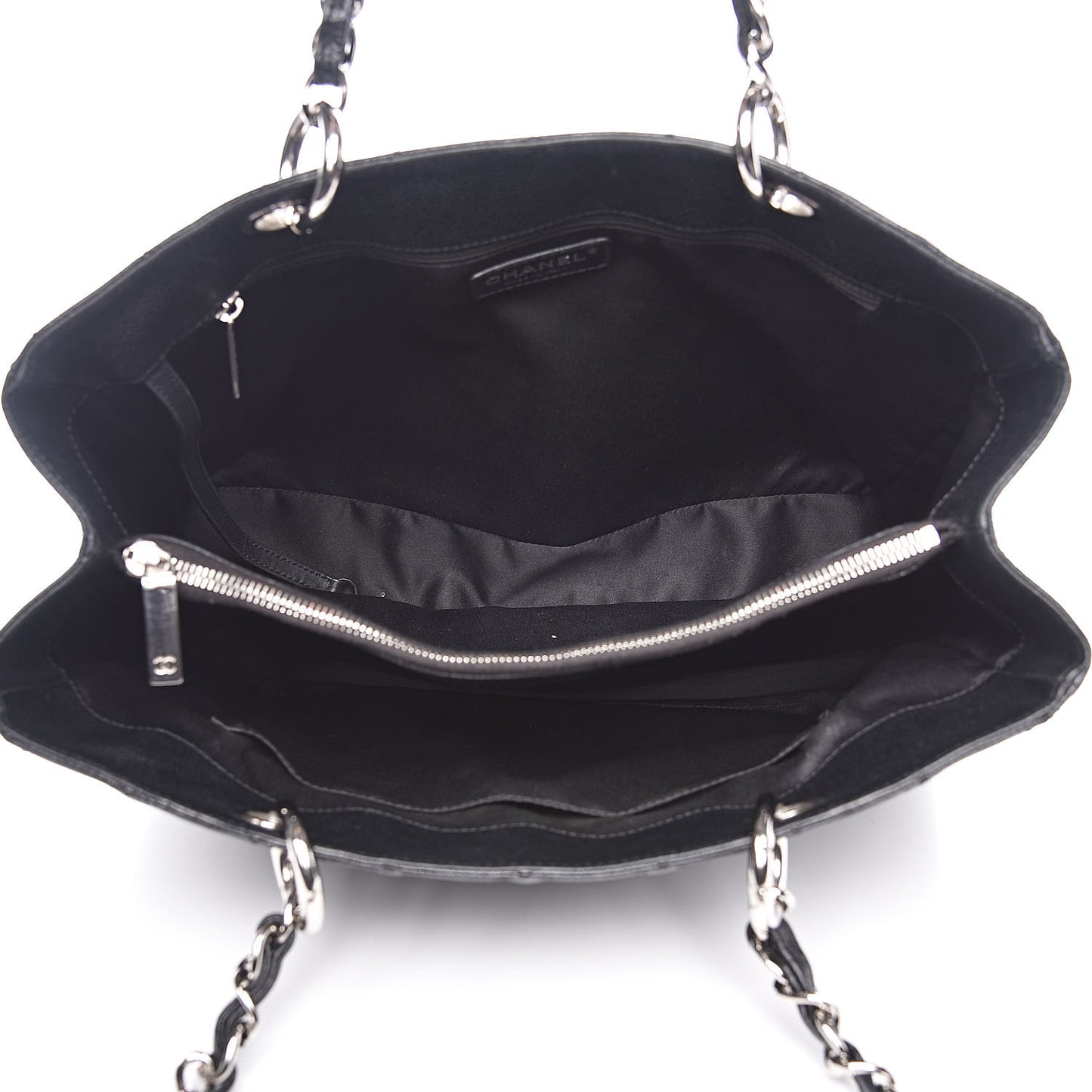 Caviar Quilted Grand Shopping Tote GST Black