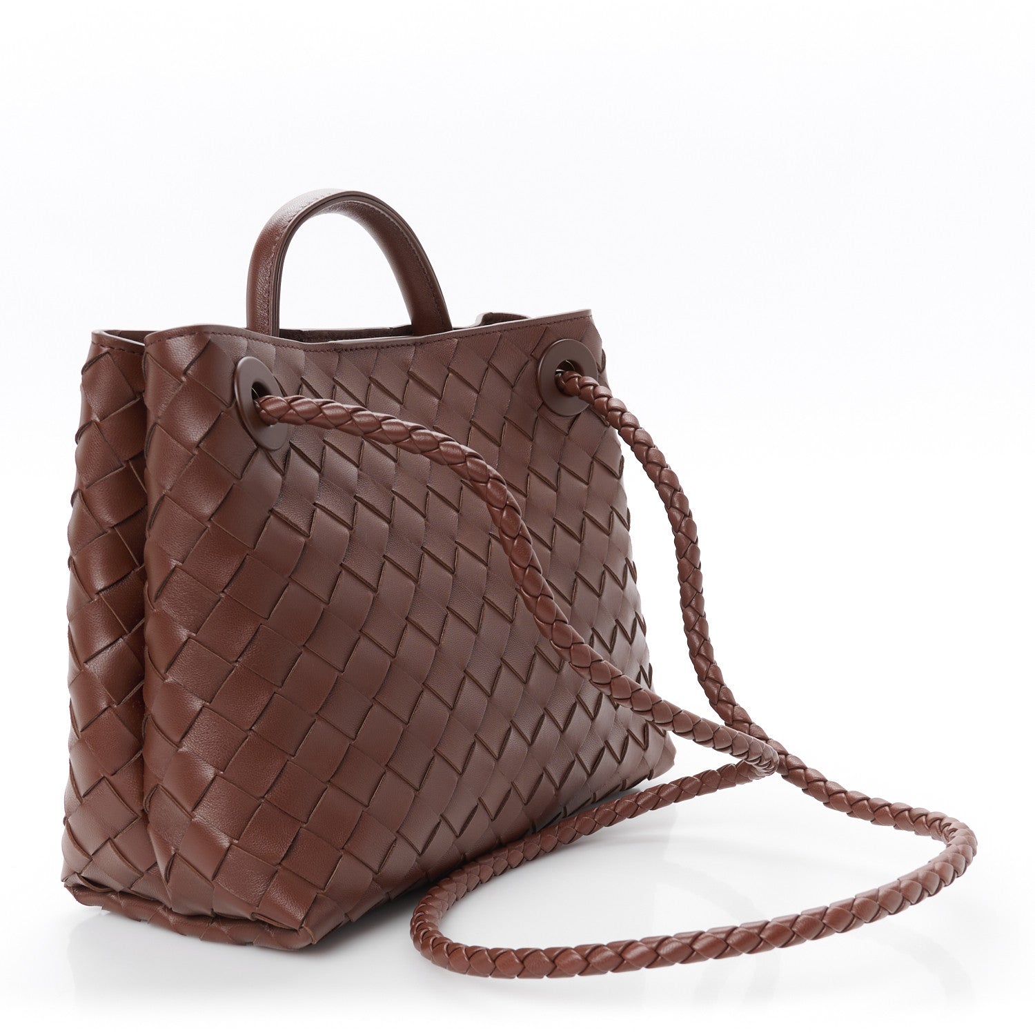 Bottega Veneta Nappa Intrecciato Small Andiamo Shoulder Bag Sapele 3 of 10
