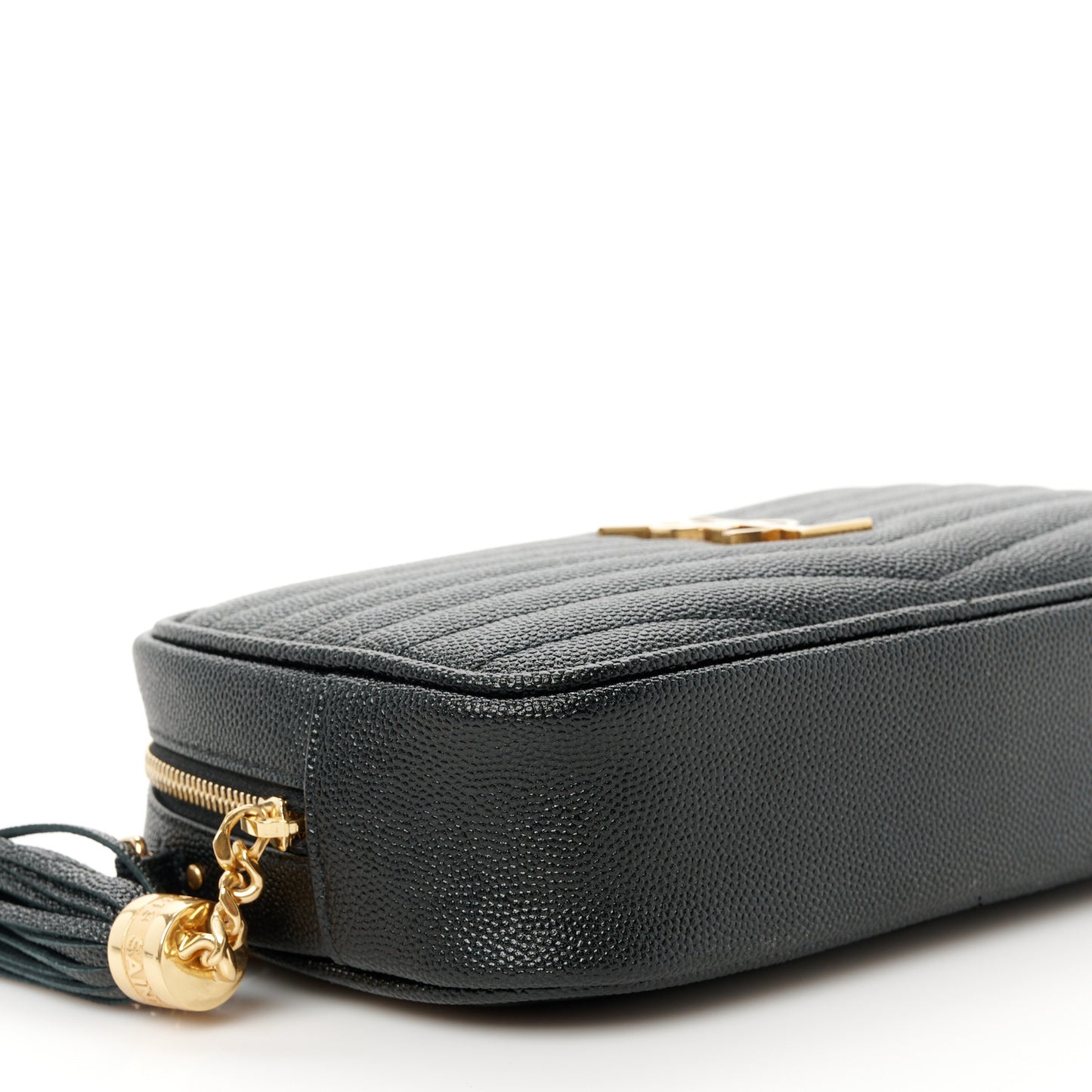 Grain De Poudre Matelasse Monogram Mini Lou Camera Bag Black