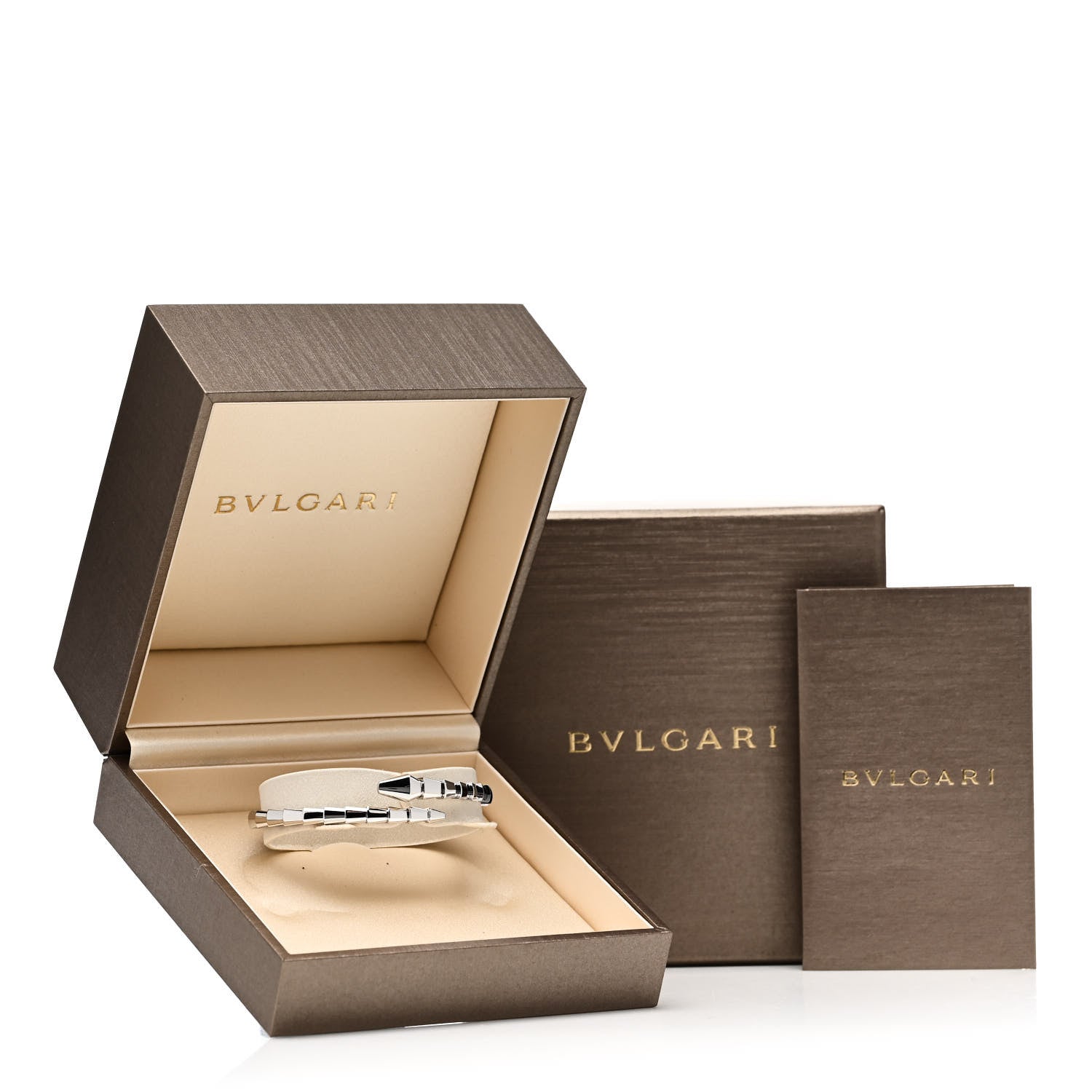 Bulgari 18K White Gold Serpenti Viper Bracelet 16 4 of 4