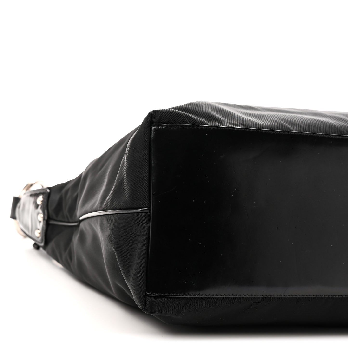 Tessuto Nylon Zip Hobo Black