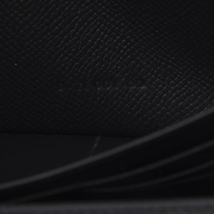 Hermes Epsom Kelly Longue Wallet Black 7 of 9