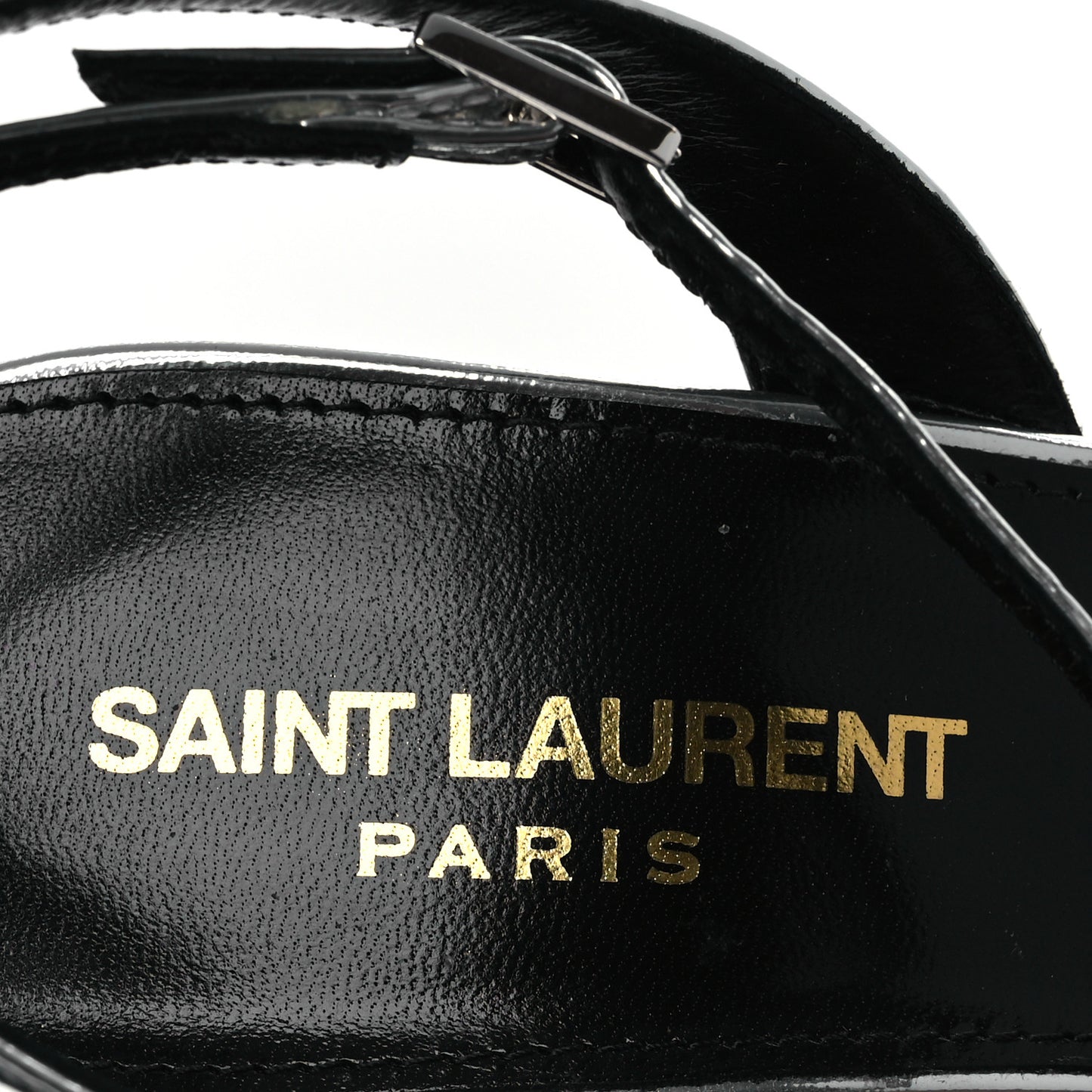 Metallic Patent Sexy 95 Tanouk Platform Sandals 37 Argento