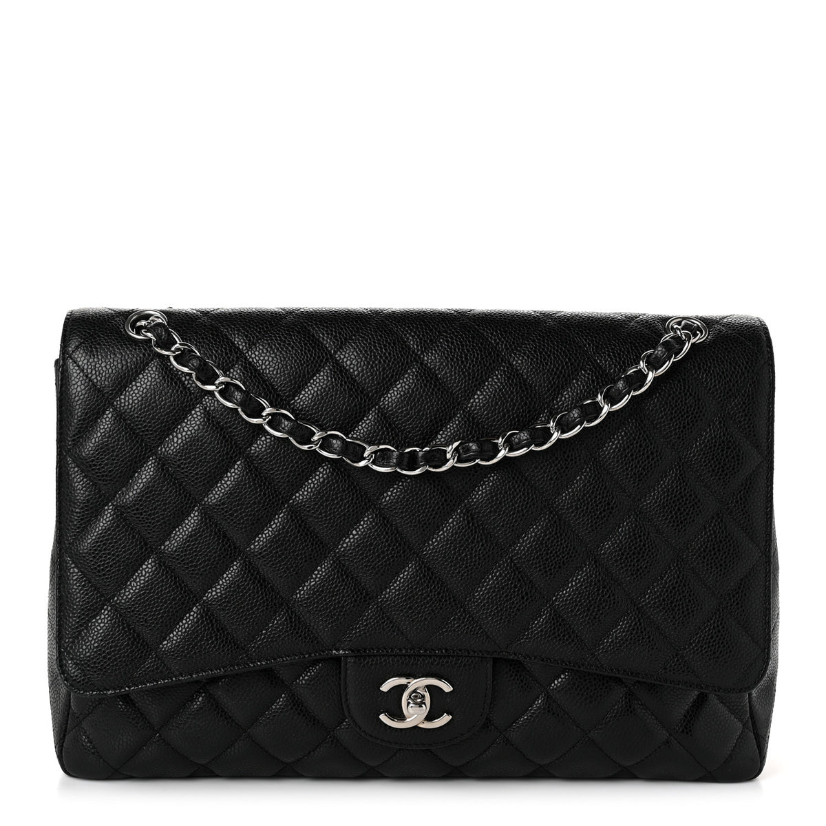 Chanel Caviar Quilted Maxi Single Flap Black 1 of 10