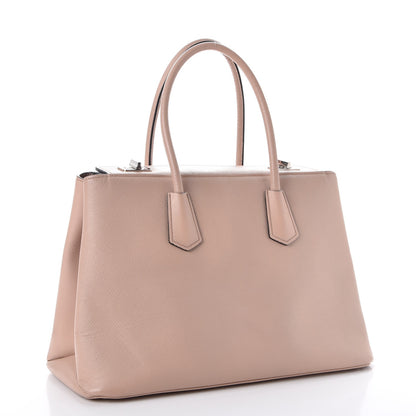 Prada Saffiano Cuir Twin Tote Cammeo 2 of 13
