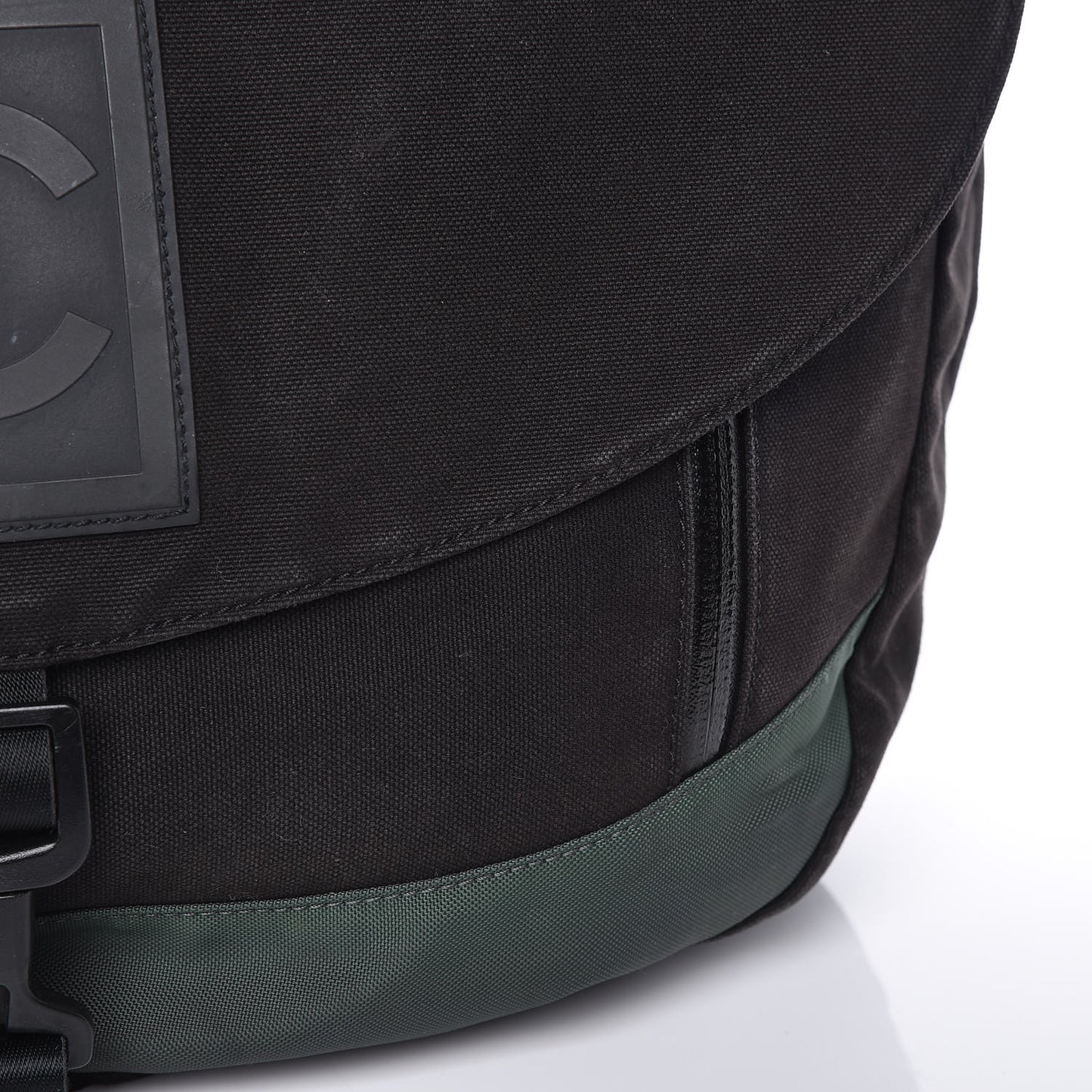 Canvas Nylon Sport Messenger Black