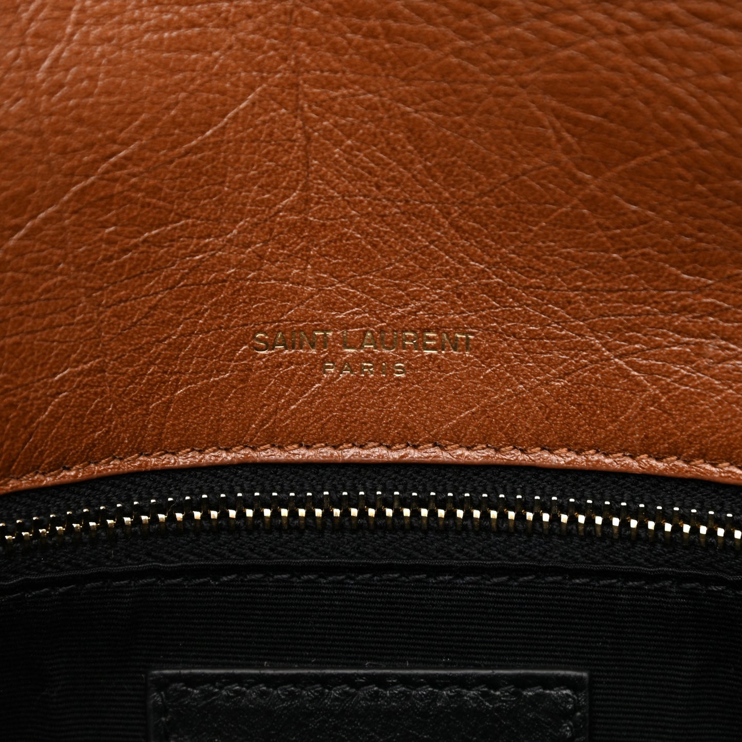 Crinkled Calfskin Matelasse Monogram Medium Niki Chain Satchel Caramel
