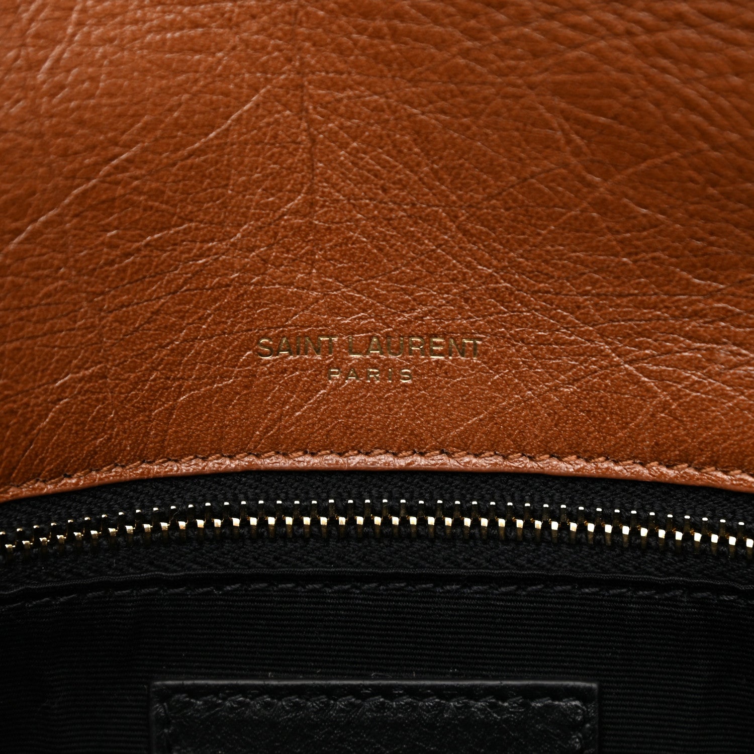 Saint Laurent Crinkled Calfskin Matelasse Monogram Medium Niki Chain Satchel Caramel 6 of 12