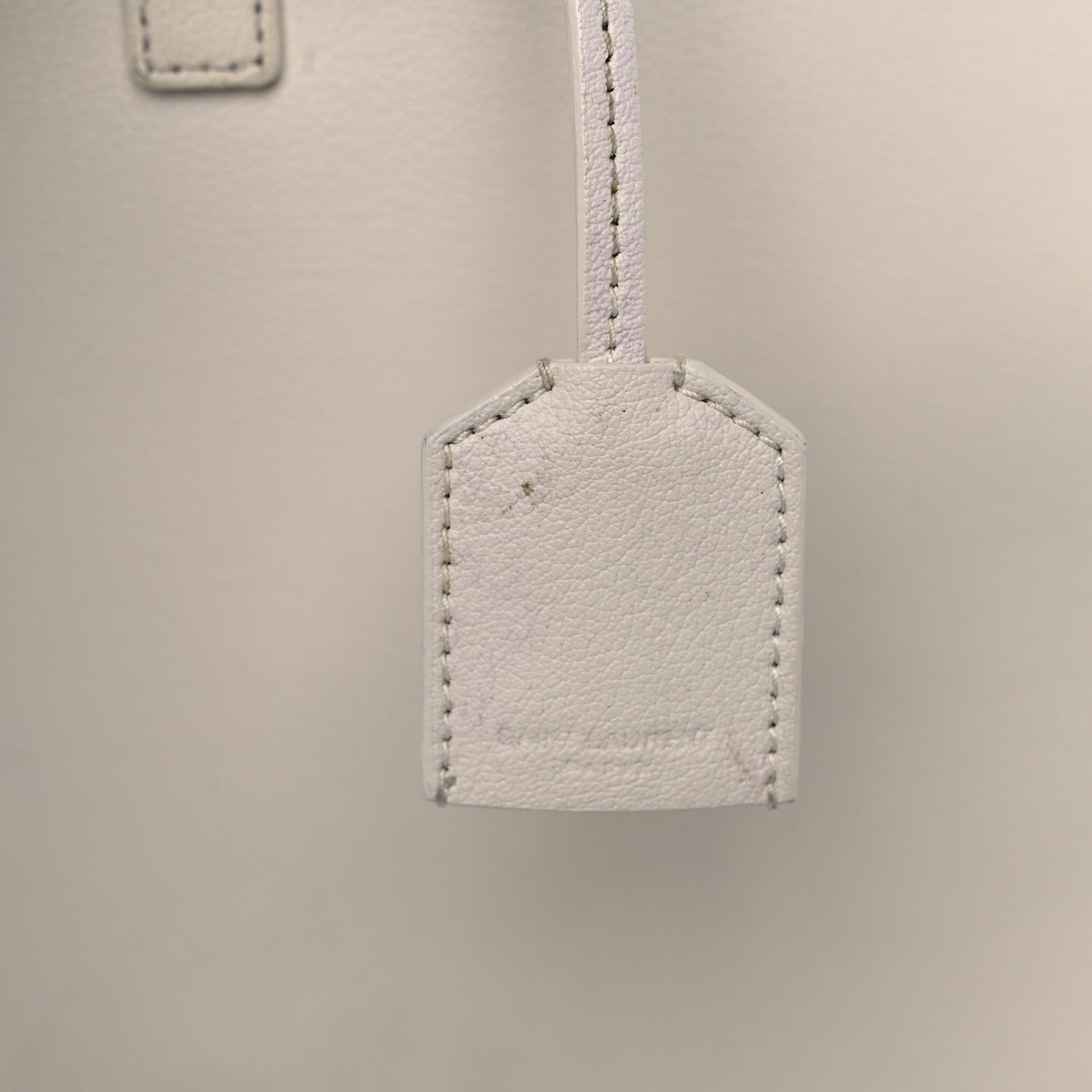 Saint Laurent Calfskin Large Shopping Tote Porcellana 33 of 36