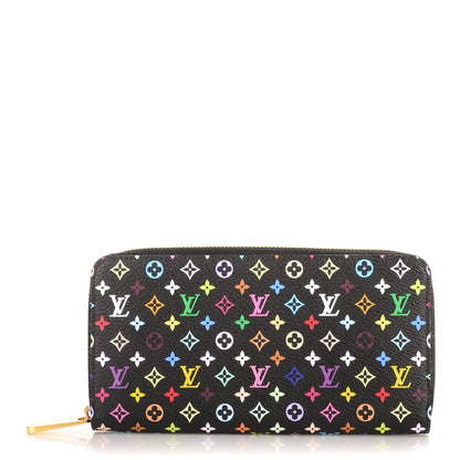 Louis Vuitton Monogram Multicolor Zippy Wallet Black Grenade 1 of 7