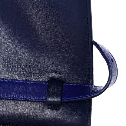 Celine Liege Calfskin Medium Classic Box Flap Bag Indigo 14 of 14