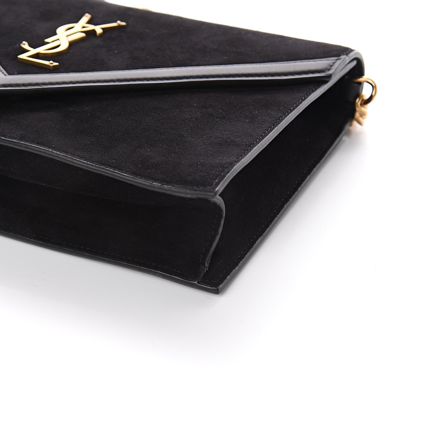 Suede Calfskin Monogram Le Sept Chain Bag Black