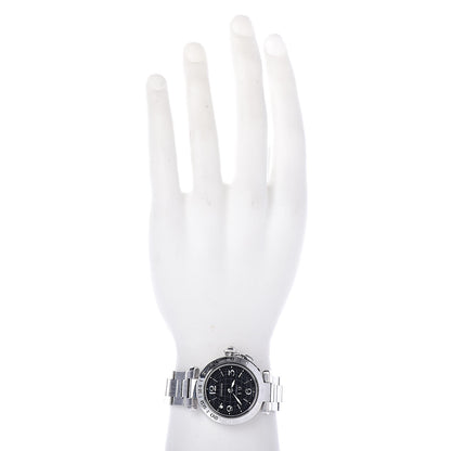 Cartier Stainless Steel 35mm Pasha C Big Date Automatic Watch Black 2 of 7