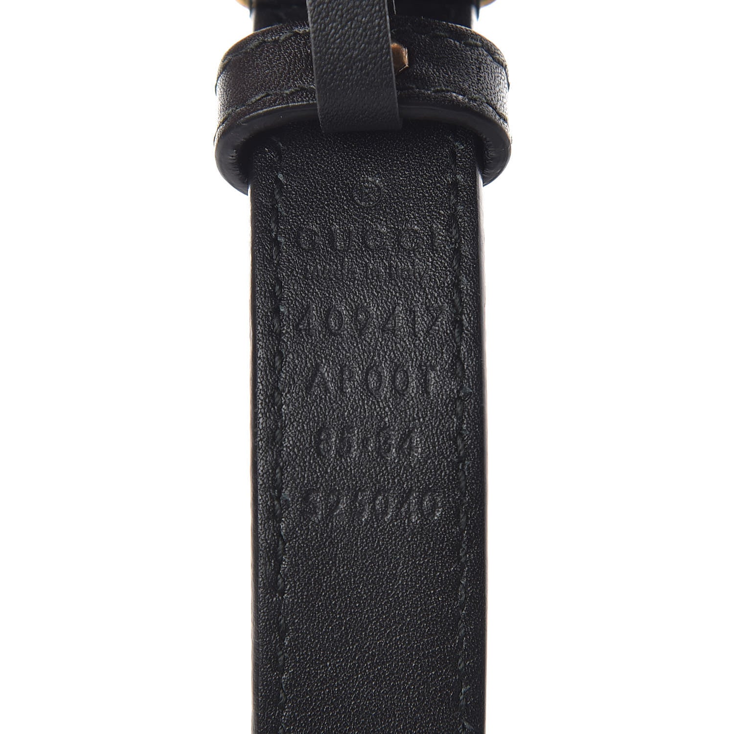 Gucci Calfskin Double G 20mm Belt 85 34 Black 4 of 7
