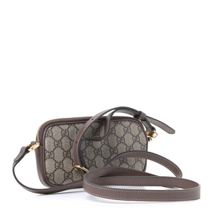 Gucci GG Supreme Monogram Web Mini Ophidia GG Bag Brown 2 of 4