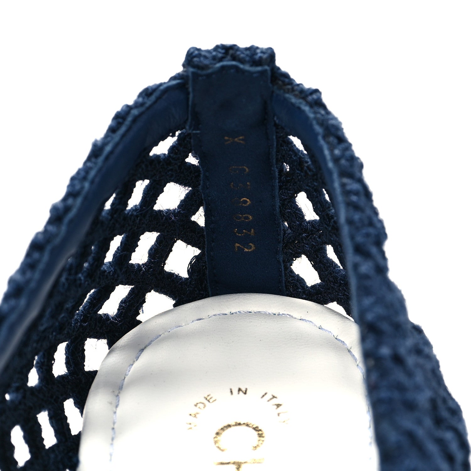 Chanel Raffia Braided CC Mocassin Loafers 40.5 Navy 8 of 8
