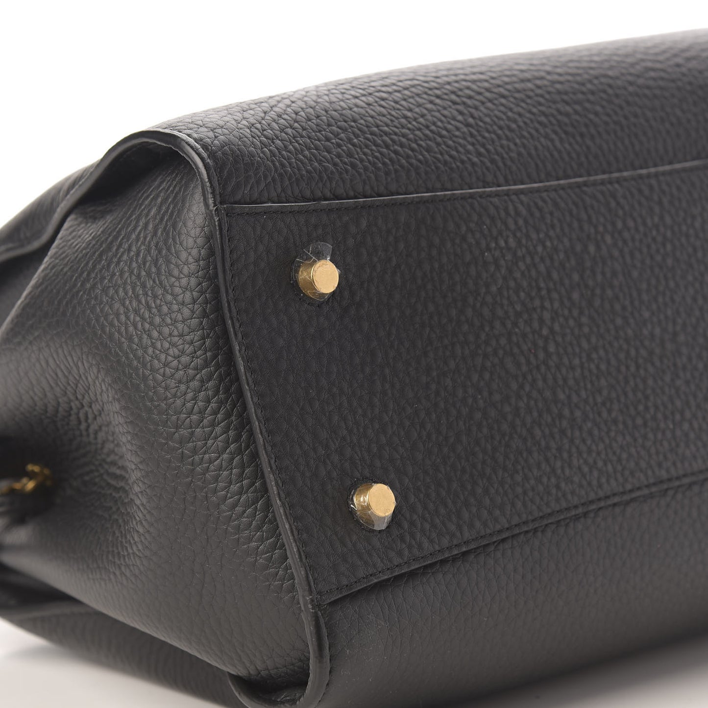 Heavy Grain Iris Tote Midnight Black