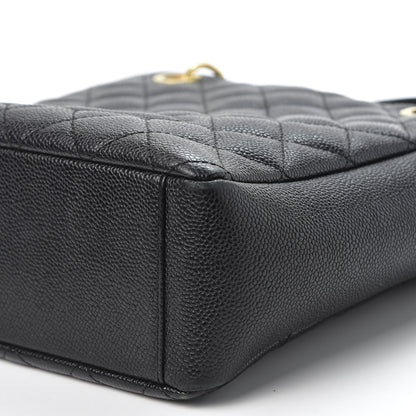 Chanel Caviar Petit Shopping Tote PST Black 6 of 11