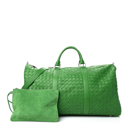Bottega Veneta Calfskin Intrecciato Large Duffle Bag Parakeet 3 of 13