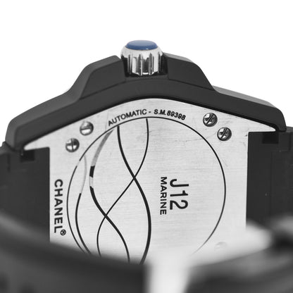 Chanel Stainless Steel Ceramic Rubber 41mm J12 Marine Automatic Watch Black 4 of 4