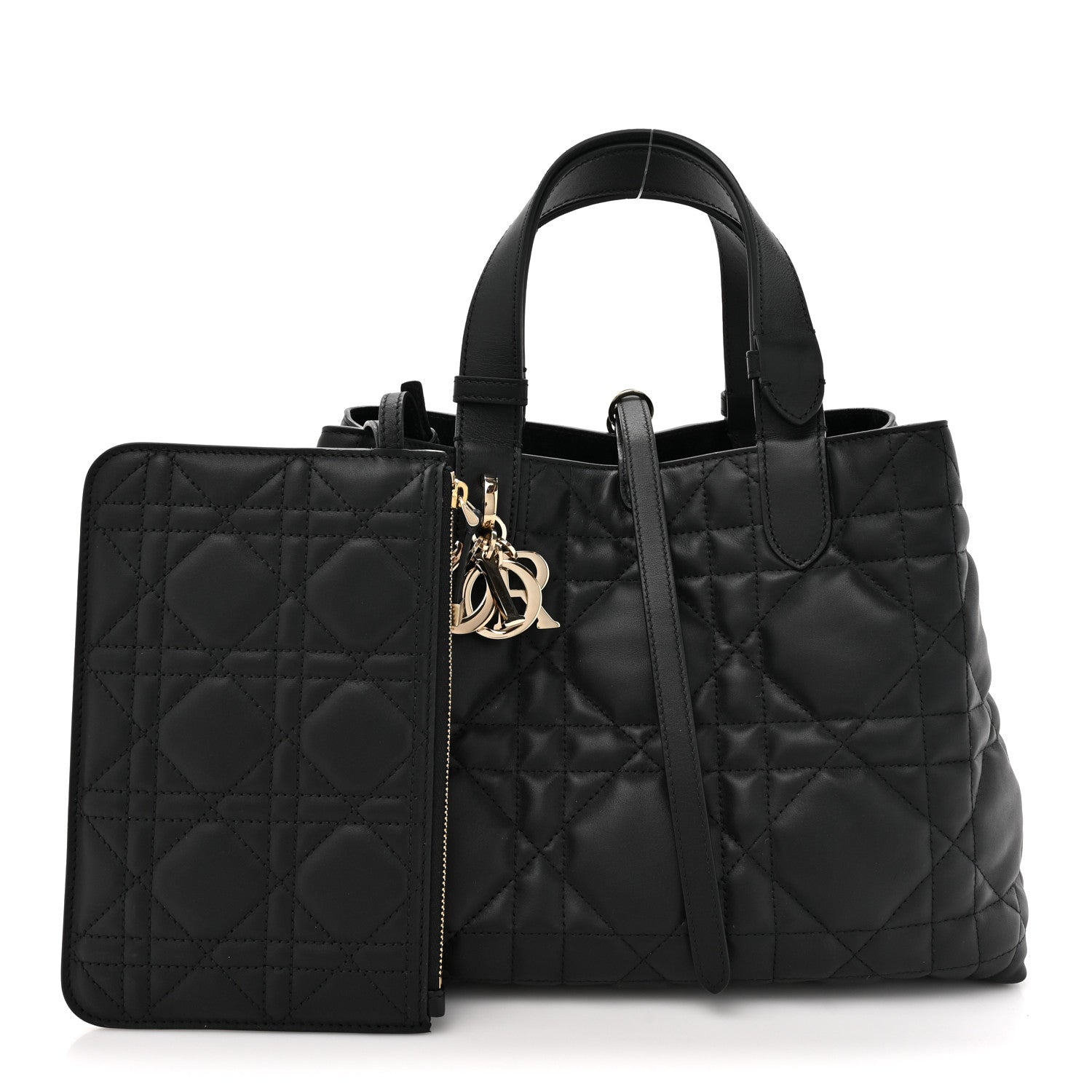 Christian Dior Calfskin Macrocannage Medium Toujours Black 3 of 11