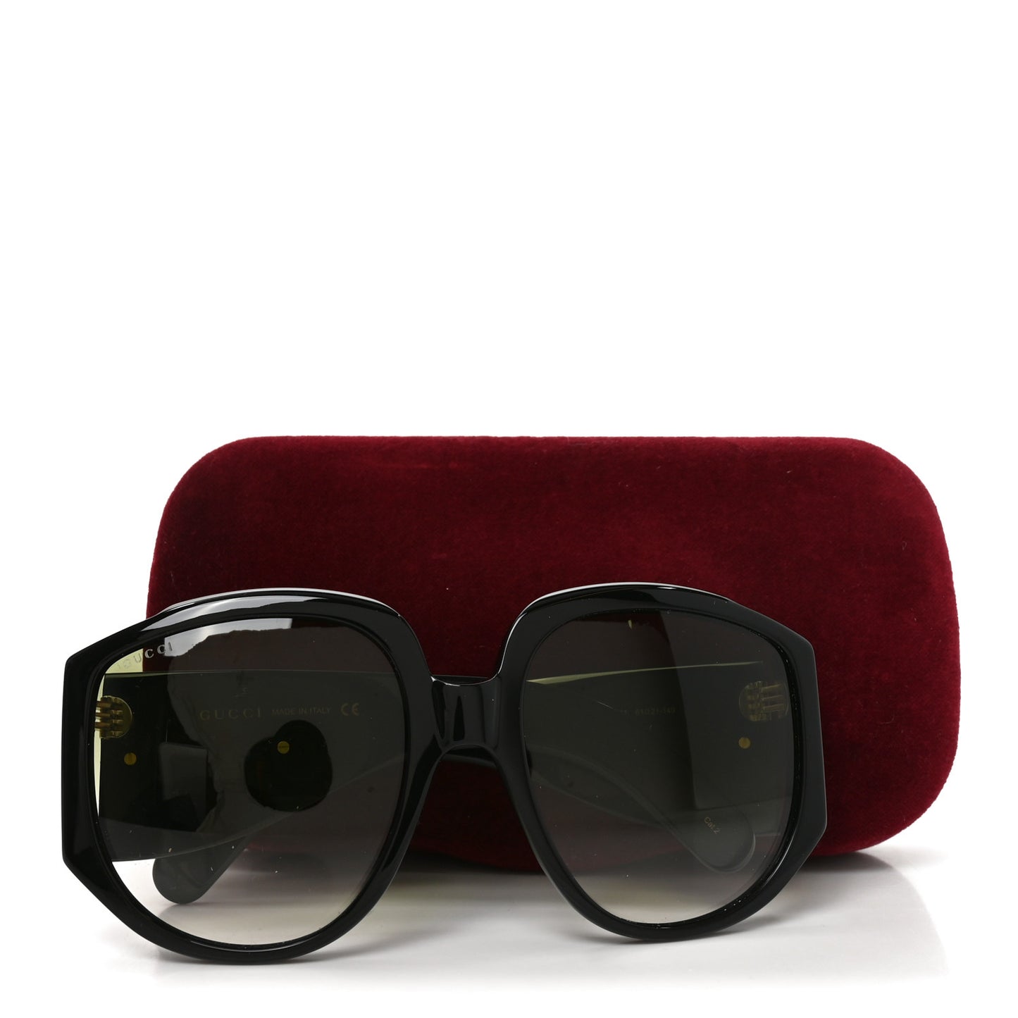 Acetate Oversized Interlocking G GG0151S Sunglasses Black