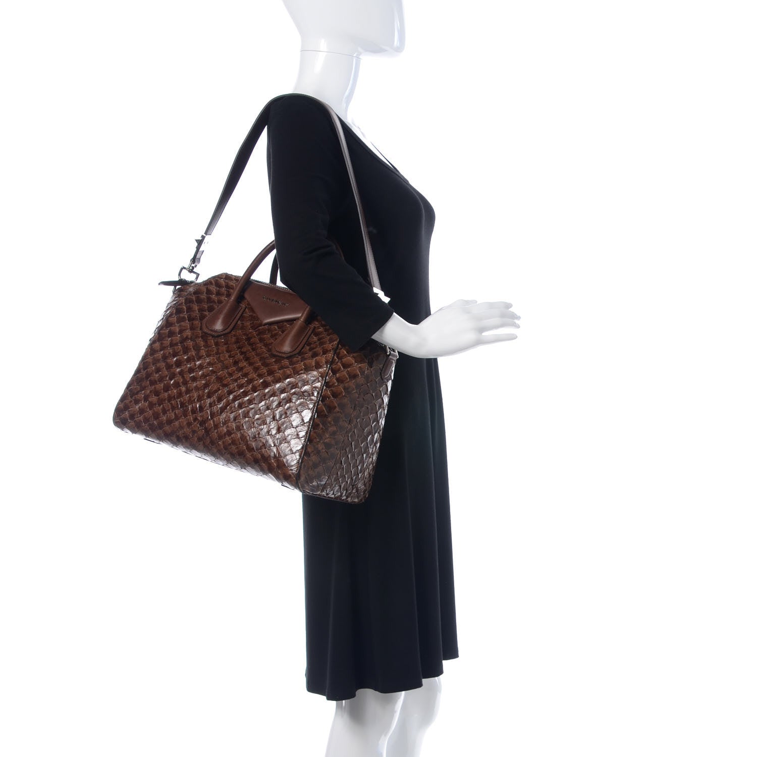 Givenchy Calfskin Pirarucu Large Antigona Brown 3 of 20